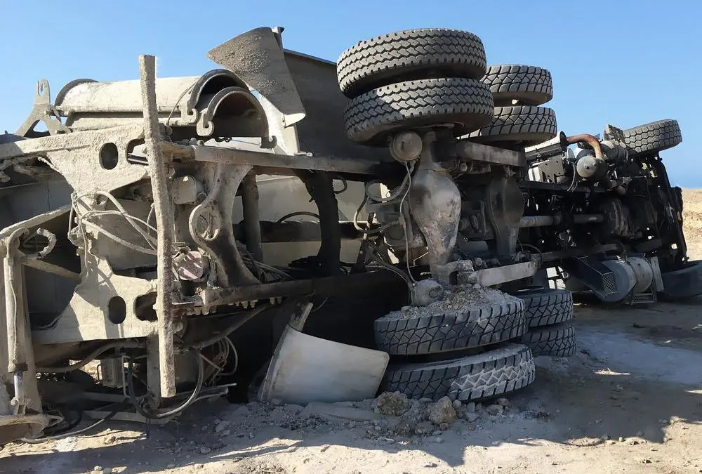 Overturned Cement Truck Stalls Dallas Traffic