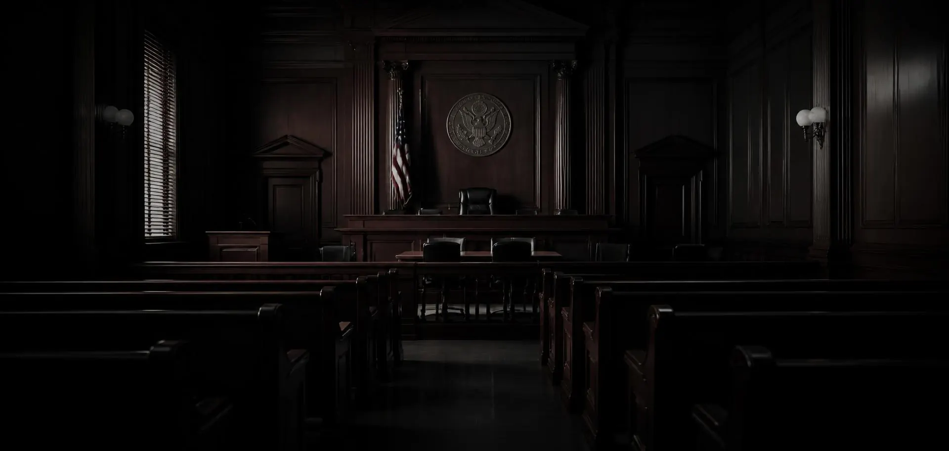 The Dallas courtroom where the Genthe Law Firm tries its workplace injury cases